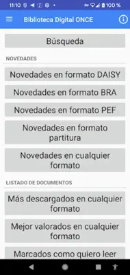 Gestor ONCE de libros digitales android App screenshot 13