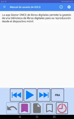 Gestor ONCE de libros digitales android App screenshot 1